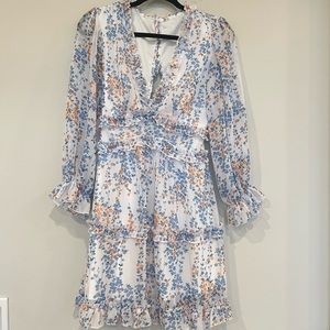 Blue Long-Sleeve Dress